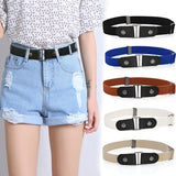 Easy Belt Without Buckle Elastic Belts For Women Stretch riem Men Jeans cintos extensible Kids Boys girls cinturon mujer magic