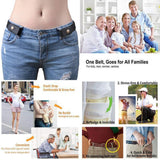 Easy Belt Without Buckle Elastic Belts For Women Stretch riem Men Jeans cintos extensible Kids Boys girls cinturon mujer magic