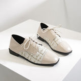 Plus Size 44 Spring Designer Shoes Woman Quality Leather Slip on Flats Shoes for Women Loafers Ladies Shoe Zapatos De Mujer JJ22 - ENSEIGNE DENIS