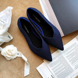 New Summer Woven Flat Shoes Knit Ballet Shoes Women Pointed Shallow Casual Boat Shoes Breathable Nurse Pregnant Shoes Zapatos De - ENSEIGNE DENIS