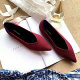New Summer Woven Flat Shoes Knit Ballet Shoes Women Pointed Shallow Casual Boat Shoes Breathable Nurse Pregnant Shoes Zapatos De - ENSEIGNE DENIS
