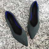 New Summer Woven Flat Shoes Knit Ballet Shoes Women Pointed Shallow Casual Boat Shoes Breathable Nurse Pregnant Shoes Zapatos De - ENSEIGNE DENIS