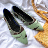 New Summer Woven Flat Shoes Knit Ballet Shoes Women Pointed Shallow Casual Boat Shoes Breathable Nurse Pregnant Shoes Zapatos De - ENSEIGNE DENIS