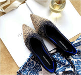 New Summer Woven Flat Shoes Knit Ballet Shoes Women Pointed Shallow Casual Boat Shoes Breathable Nurse Pregnant Shoes Zapatos De - ENSEIGNE DENIS