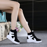 red sneakers women 2020 High top Platform Sneakers women Casual Wedges shoes Womens Shoes Black Platform Vulcanize Shoes Women - ENSEIGNE DENIS