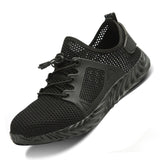 Breathable Men's Safety Shoes Boots With Steel Toe Cap Casual Men's Boots Work Indestructible Shoes Puncture-Proof Work Sneakers - ENSEIGNE DENIS