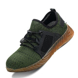 Breathable Men's Safety Shoes Boots With Steel Toe Cap Casual Men's Boots Work Indestructible Shoes Puncture-Proof Work Sneakers - ENSEIGNE DENIS