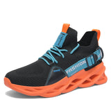 Fashion Women Breathable Couple Shoes Male Vulcanize Mesh Slip- Flat-Soled Walking Sneakers Casual Lace-up Shoes Large Size36-46 - ENSEIGNE DENIS