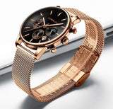 Top Luxury Men Multifunction Watches Waterproof Business Casual Quartz - ENSEIGNE DENIS