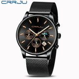 Top Luxury Men Multifunction Watches Waterproof Business Casual Quartz - ENSEIGNE DENIS