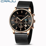 Top Luxury Men Multifunction Watches Waterproof Business Casual Quartz - ENSEIGNE DENIS