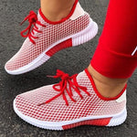 2020 Fashion Vulcanized Shoes Woman Outdoor Lightweight Casual Shoes Breathable Lace Up Sneakers Shoes Women Zapatillas Mujer - ENSEIGNE DENIS