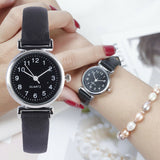 Classic Women's Casual Quartz Leather Band Strap Watch Round Analog Clock Wrist Watches - ENSEIGNE DENIS