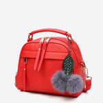 2020 Women PU Leather Handbag Femmes Messenger Bags With Ball Toy Bolsa Shoulder Bags sac a main Party Handbags сумка женская - ENSEIGNE DENIS