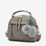 2020 Women PU Leather Handbag Femmes Messenger Bags With Ball Toy Bolsa Shoulder Bags sac a main Party Handbags сумка женская - ENSEIGNE DENIS
