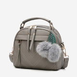 2020 Women PU Leather Handbag Femmes Messenger Bags With Ball Toy Bolsa Shoulder Bags sac a main Party Handbags сумка женская - ENSEIGNE DENIS