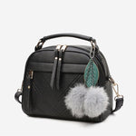 2020 Women PU Leather Handbag Femmes Messenger Bags With Ball Toy Bolsa Shoulder Bags sac a main Party Handbags сумка женская - ENSEIGNE DENIS