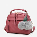 2020 Women PU Leather Handbag Femmes Messenger Bags With Ball Toy Bolsa Shoulder Bags sac a main Party Handbags сумка женская - ENSEIGNE DENIS