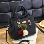 2020 Women PU Leather Handbag Femmes Messenger Bags With Ball Toy Bolsa Shoulder Bags sac a main Party Handbags сумка женская - ENSEIGNE DENIS