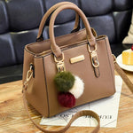 2020 Women PU Leather Handbag Femmes Messenger Bags With Ball Toy Bolsa Shoulder Bags sac a main Party Handbags сумка женская - ENSEIGNE DENIS
