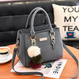 2020 Women PU Leather Handbag Femmes Messenger Bags With Ball Toy Bolsa Shoulder Bags sac a main Party Handbags сумка женская - ENSEIGNE DENIS