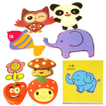 48pcs Children Cartoon DIY Colorful Paper Cutting Folding Toys kingergarden Kids Educational  Art Craft with scissor Tools Gifts