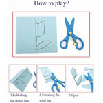 48pcs Children Cartoon DIY Colorful Paper Cutting Folding Toys kingergarden Kids Educational  Art Craft with scissor Tools Gifts