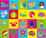 48pcs Children Cartoon DIY Colorful Paper Cutting Folding Toys kingergarden Kids Educational  Art Craft with scissor Tools Gifts