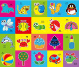 48pcs Children Cartoon DIY Colorful Paper Cutting Folding Toys kingergarden Kids Educational  Art Craft with scissor Tools Gifts