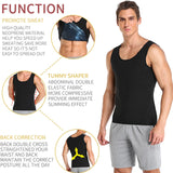 Men Neoprene Sweat Sauna Vest Body Shapers Vest Waist Trainer Slimming Tank Top Shapewear Corset Gym Underwear Women Fat Burn