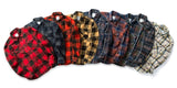 100% Cotton Heavyweight Retro Vintage Spring Autumn Winter Long Sleeve Buffalo Plaid Flannel Shirt Jacket for Men