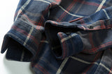 100% Cotton Heavyweight Retro Vintage Spring Autumn Winter Long Sleeve Buffalo Plaid Flannel Shirt Jacket for Men