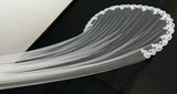 3 Meter Cathedral Wedding Veils Long Lace Edge Bridal Veil with Comb Wedding Accessories Bride Mantilla Wedding Veil