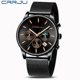 Top Luxury Men Multifunction Watches Waterproof Business Casual Quartz - ENSEIGNE DENIS