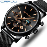 Top Luxury Men Multifunction Watches Waterproof Business Casual Quartz - ENSEIGNE DENIS