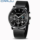 Top Luxury Men Multifunction Watches Waterproof Business Casual Quartz - ENSEIGNE DENIS