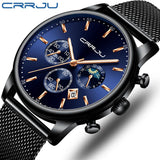 Top Luxury Men Multifunction Watches Waterproof Business Casual Quartz - ENSEIGNE DENIS
