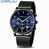 Top Luxury Men Multifunction Watches Waterproof Business Casual Quartz - ENSEIGNE DENIS