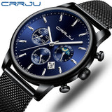 Top Luxury Men Multifunction Watches Waterproof Business Casual Quartz - ENSEIGNE DENIS