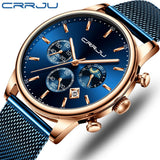 Top Luxury Men Multifunction Watches Waterproof Business Casual Quartz - ENSEIGNE DENIS