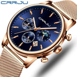 Top Luxury Men Multifunction Watches Waterproof Business Casual Quartz - ENSEIGNE DENIS