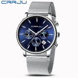 Top Luxury Men Multifunction Watches Waterproof Business Casual Quartz - ENSEIGNE DENIS
