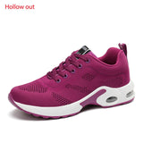 Women Lightweight Sneakers Air Cushion Ladies Trainers Basket Tenis Casual White Platform Flat Sneakers Breathable Mesh Comfort - ENSEIGNE DENIS