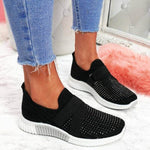 Women's Flats Mesh Vulcanized Shoes Woman Outdoor Women Casual Shoes Breathable Sneakers Ladies Slip On Female Plus Size 43 - ENSEIGNE DENIS