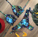 2019 Hot Micro Bikini Push Up Sexy Swimwear Women Printed Summer Swimsuit Beachwear Brazillian Bikini Set Push Up Bathing Suit - ENSEIGNE DENIS