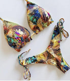 2019 Hot Micro Bikini Push Up Sexy Swimwear Women Printed Summer Swimsuit Beachwear Brazillian Bikini Set Push Up Bathing Suit - ENSEIGNE DENIS