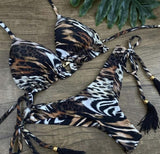 2019 Hot Micro Bikini Push Up Sexy Swimwear Women Printed Summer Swimsuit Beachwear Brazillian Bikini Set Push Up Bathing Suit - ENSEIGNE DENIS