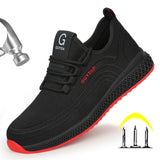 Male Work Safety Shoes Men Boots Outdoor Military Boots Steel Toe Working Shoes For Men Shoes Puncture Proof Safety Shoes 2020 - ENSEIGNE DENIS