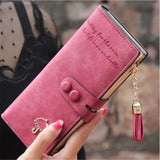 2020 Women Wallets PU Leather Luxury Long Zipper Pocket Ladies Purse Card Holder Wristlet Wallet Tassel Clutch Female Purse W088 - ENSEIGNE DENIS