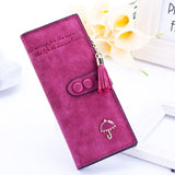 2020 Women Wallets PU Leather Luxury Long Zipper Pocket Ladies Purse Card Holder Wristlet Wallet Tassel Clutch Female Purse W088 - ENSEIGNE DENIS